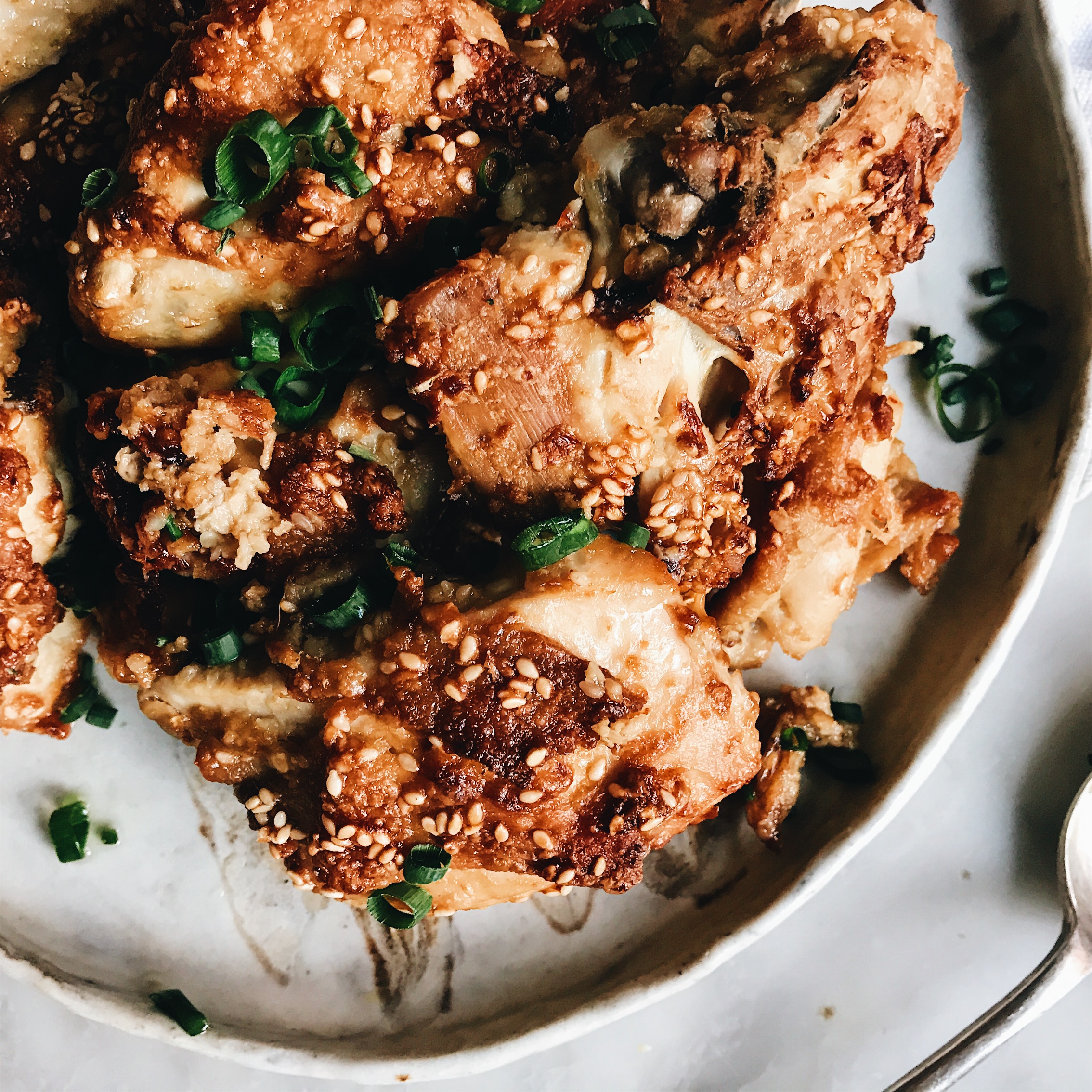 Crispy Sesame Chicken Pieces The Healthy Hunter