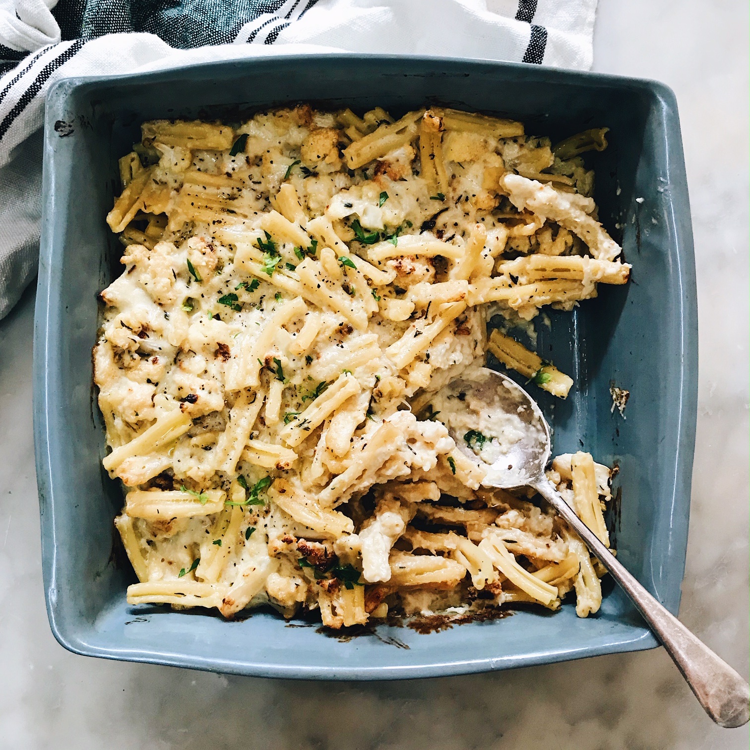 Roasted Cauliflower Mac’n’Cheese | The Healthy Hunter